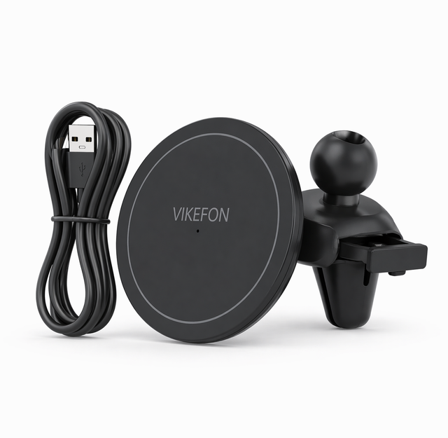 VIKEFON Magnetic Car Wireless Charger – Air Vent Mount