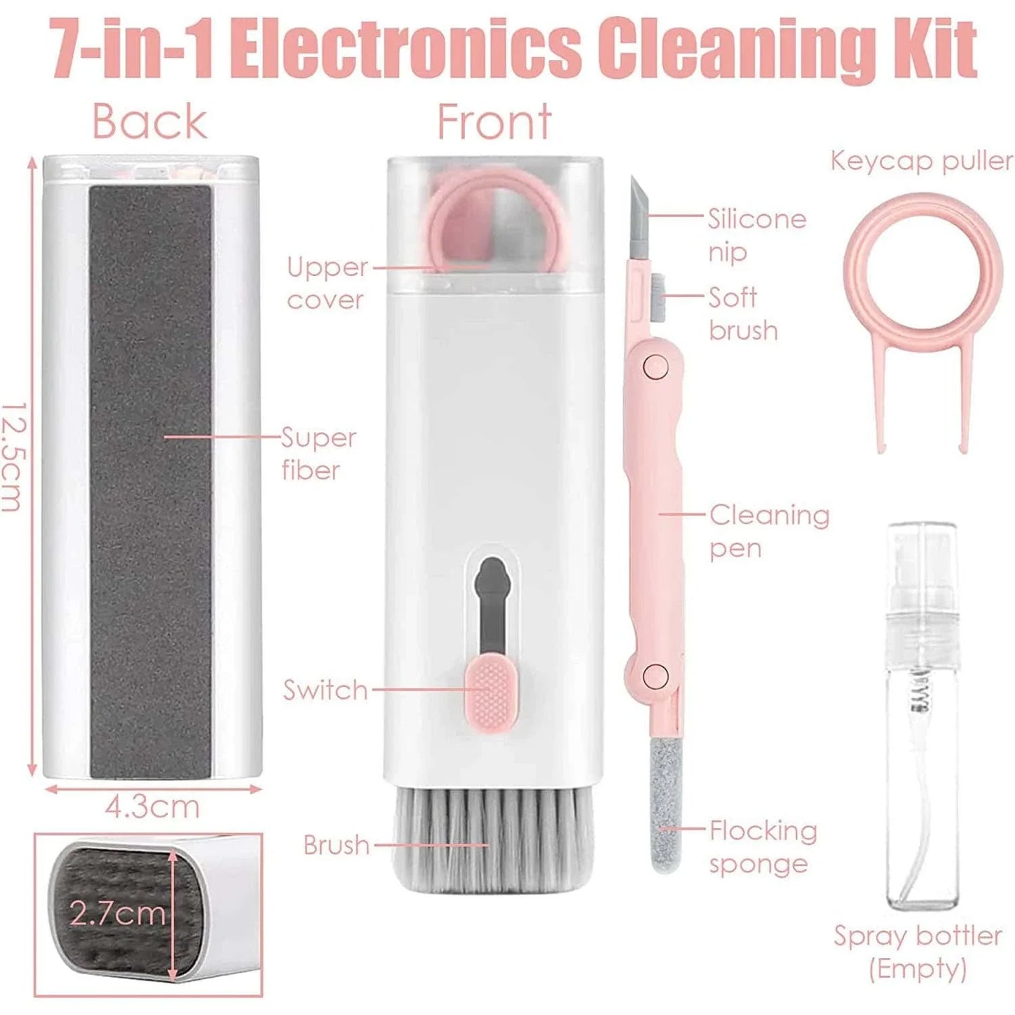 7-in-1 Cleaning Kit – All-in-One Tool for AirPods, Phones & Laptop Care