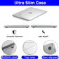 Clear Hard Shell Case Compatible with MacBook Air and MacBook Pro – 13 to 16 Inch