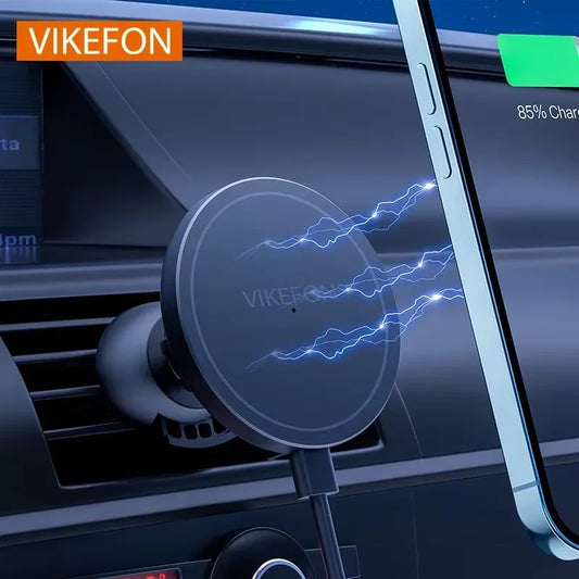 VIKEFON Magnetic Car Wireless Charger – Air Vent Mount